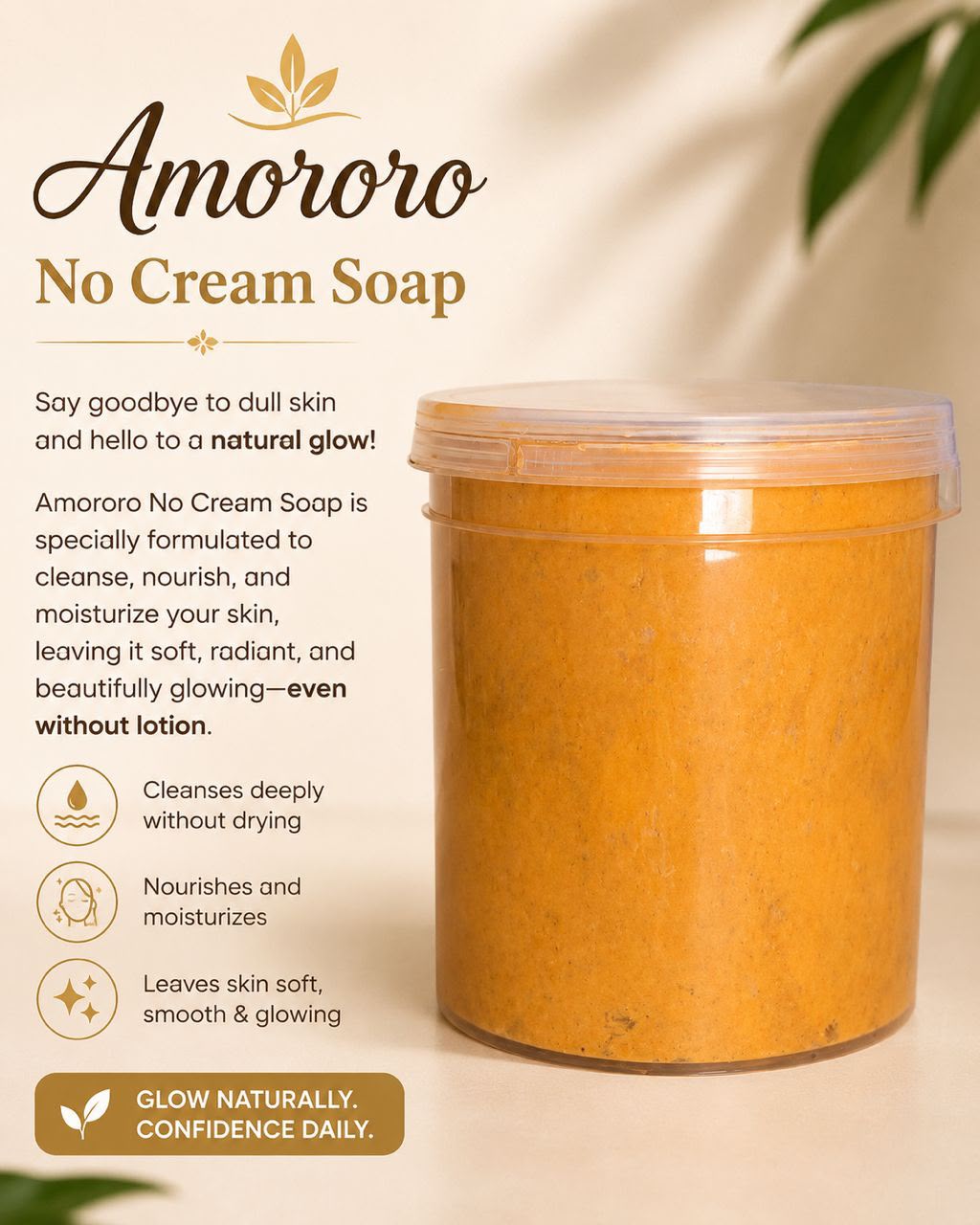 4LITRE NO CREAM SOAP AMORORO NO CREAM SOAP 4LITRE - Image 1